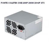 FONTE COLETEK DSE-200P 200W 20+4P ATX